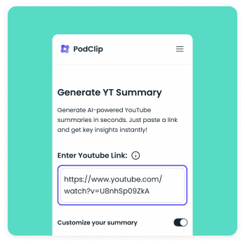 Paste YouTube URL