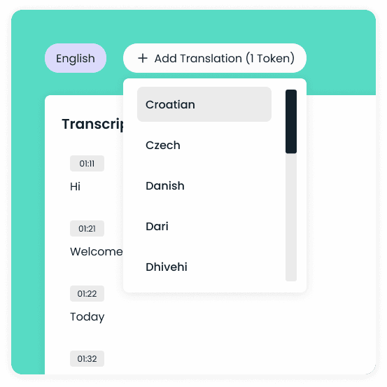 Translate Transcript